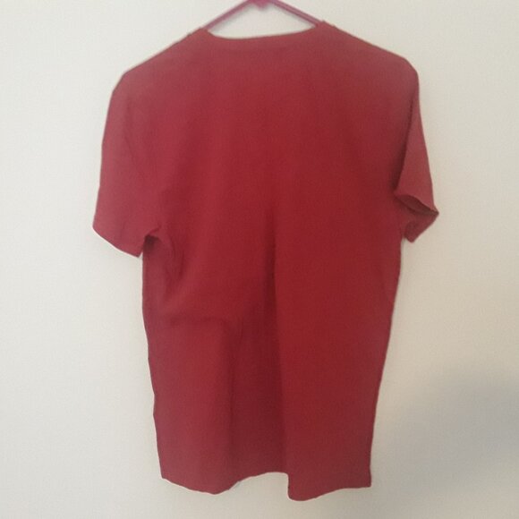 Mens Hollister California. Medium, Rust Red Icon V-Neck T-Shirt - Picture 3 of 4